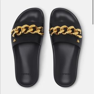 Versace Medusa Chain Pool Slides (fits US 8)